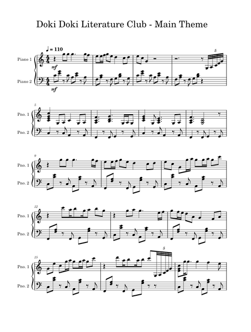 Doki Doki Literature Club - Main Theme