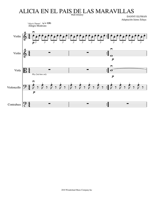 Alice In Wonderland – Danny Elfman Alice in Wonderland (Alice´s Theme)