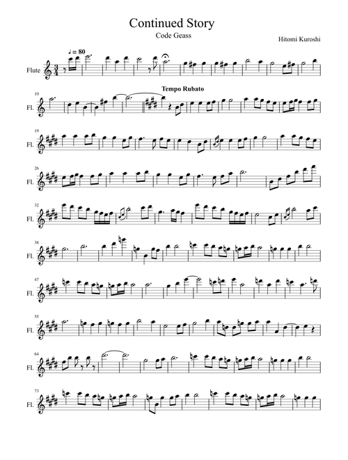 Continued Story, Code Geass OST
