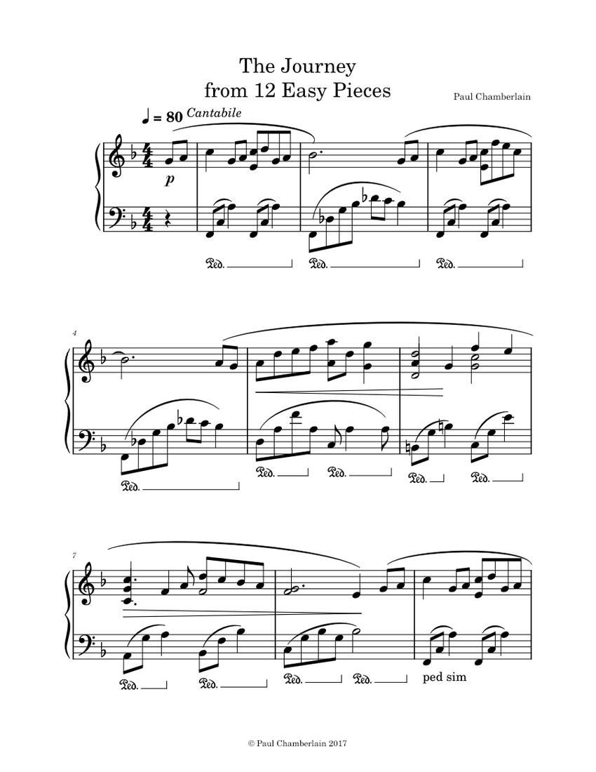 The Journey Sheet music for Piano (Solo)