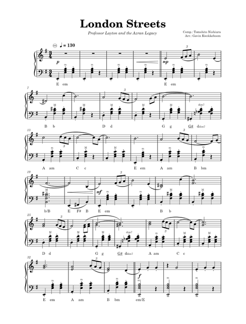 London Streets (Accordion Edit) - Professor Layton