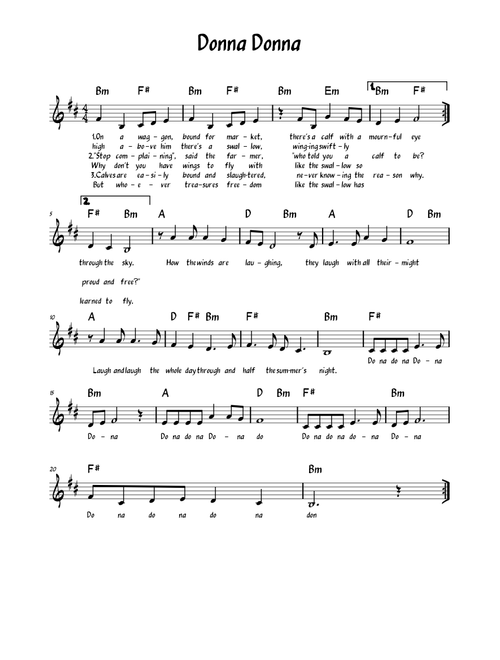 Donna donna – Joan Baez