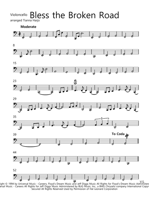 Bless The Broken Road (Arr. Tianna Heppner) - Rascal Flatts (String Quartet)