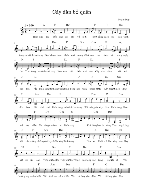 Cây đàn bỏ quên