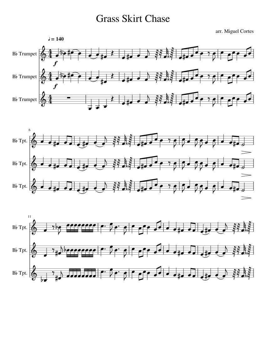 Green skirt trumpet music video hot sale