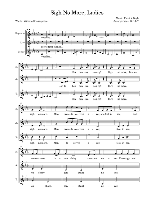 Sigh No More, Ladies
