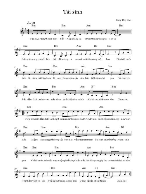 Tái sinh - Tăng Duy Tân