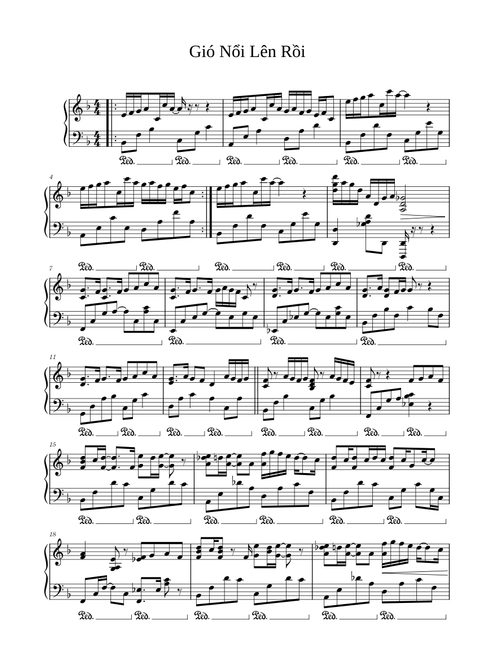 Gió Nổi Lên Rồi - F Major