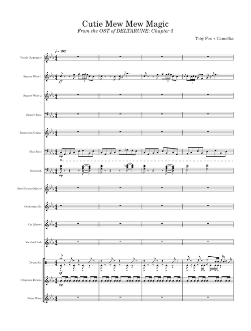 Cutie Mew Mew Magic (Full Transcription + Lyrics) | DELTARUNE Chapter 5