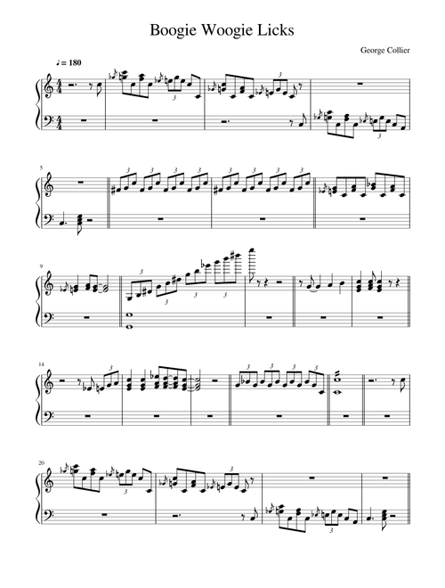 Boogie Woogie and Blues Licks