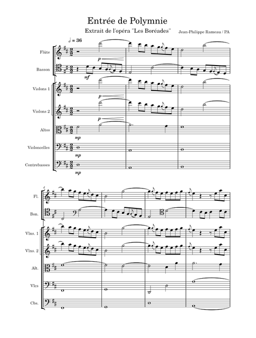 Entrée de Polymnie (Les Boréades) J. P. Rameau