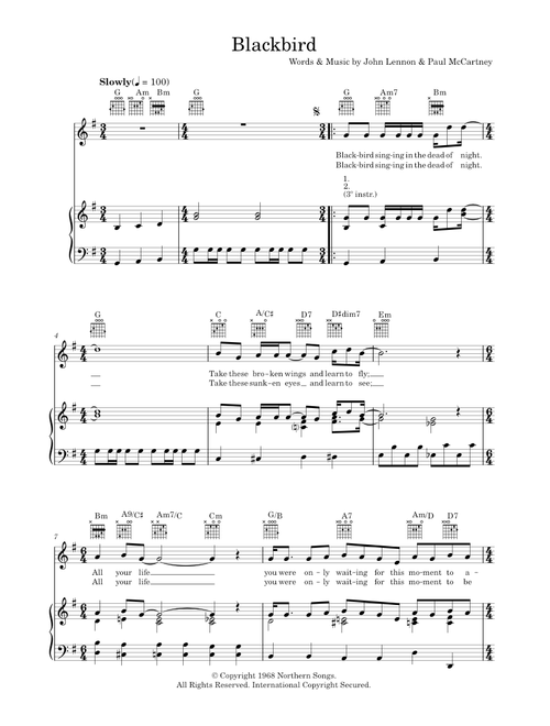 Blackbird - The Beatles