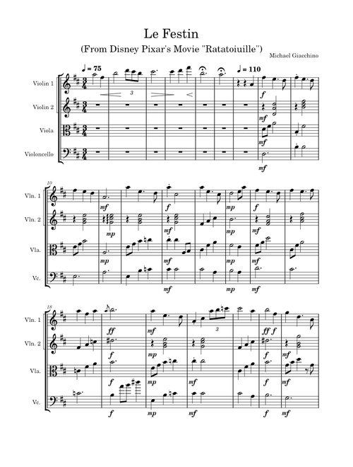 Le Festin – Michael Giacchino