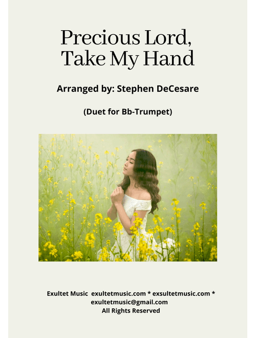 Precious Lord, Take My Hand (Duet for Bb-Trumpet) (Arr. Stephen DeCesare) - George Nelson Allen (Instrumental Duet and Piano)
