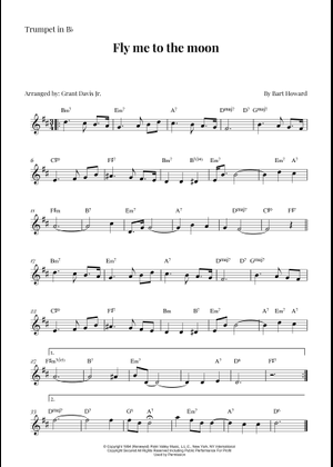 Play Official version of Fly Me To The Moon (In Other Words) Sheet