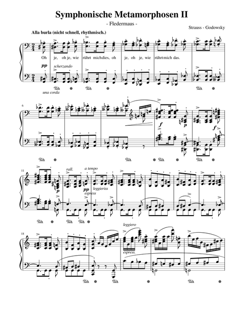 Symphonische Metamorphosen II - Godowsky