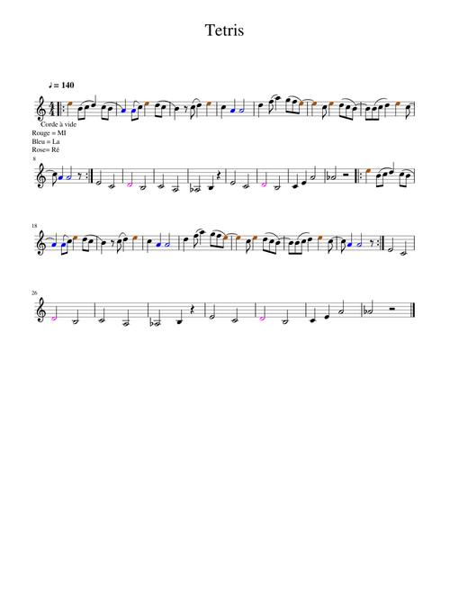 Tetris violon (debutant)