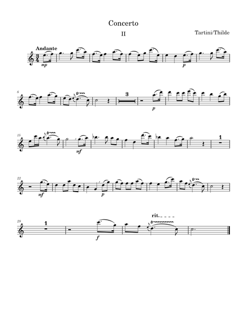 Trumpet Concerto in D (D53) – Giuseppe Tartini