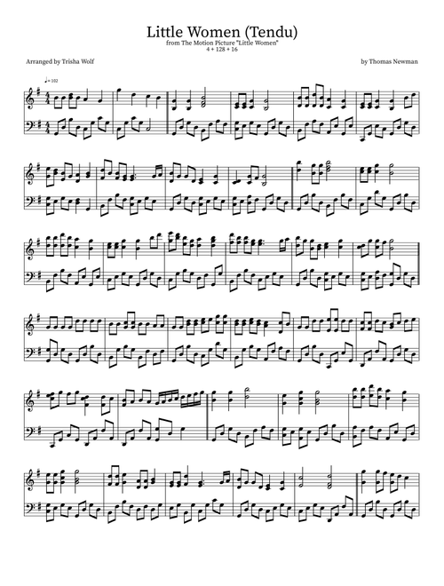 Little Women Theme (Arr. Trisha Wolf) - Thomas Newman (Piano Solo)