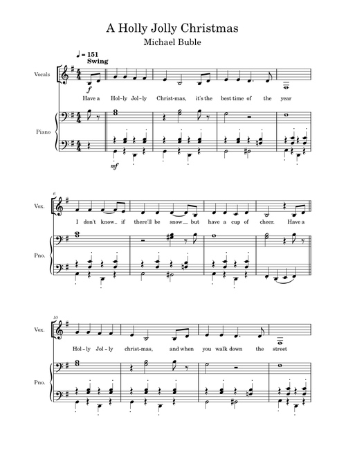 A Holly Jolly Christmas – Michael Bublé