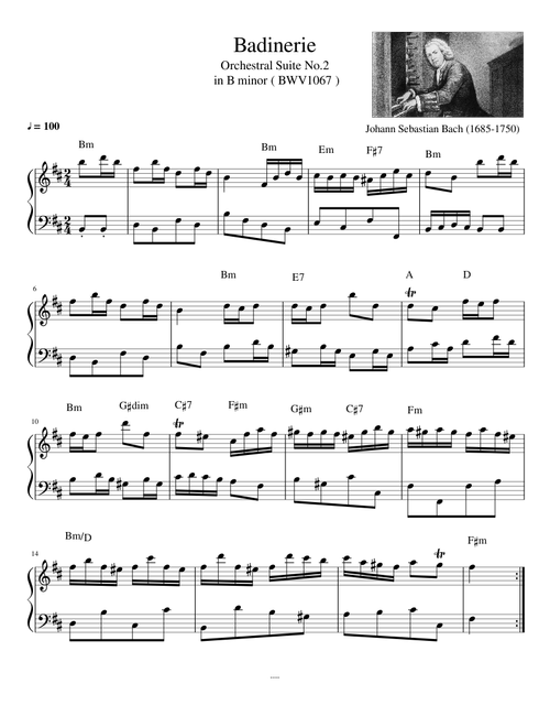 J.S. Bach - Badinerie (From Orchestral Suite no.2 in B minor)