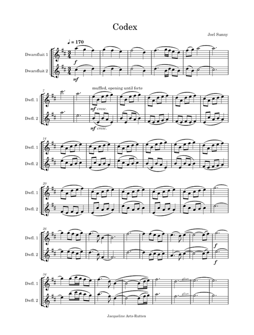 Codex | Joel Sunny (flute duet)