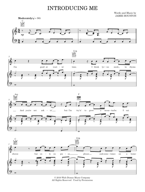 Introducing me - Nick Jonas (Piano-Vocal-Guitar)