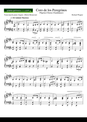 Wagner Tannhäuser Overture (Piano solo) Sheet Music for Piano