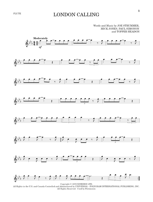 London Calling - The Clash (Flute Solo)