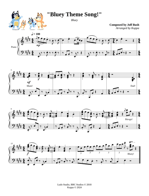 Bluey Theme Song! | Bluey