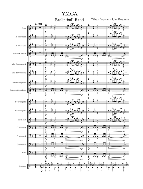 YMCA – Village People YMCA for Pep Band