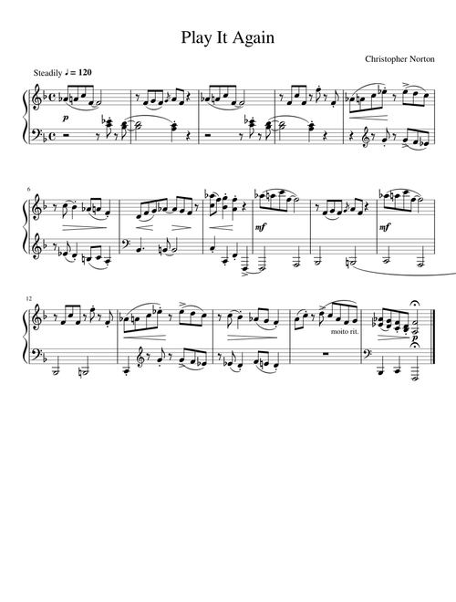 Play It Again - Christopher Norton