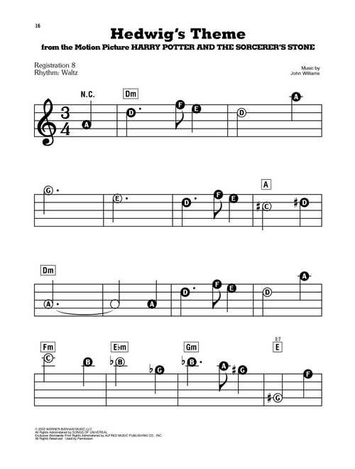Hedwig's Theme (from Harry Potter And The Sorcerer's Stone) - John Williams (E-Z Play Today)