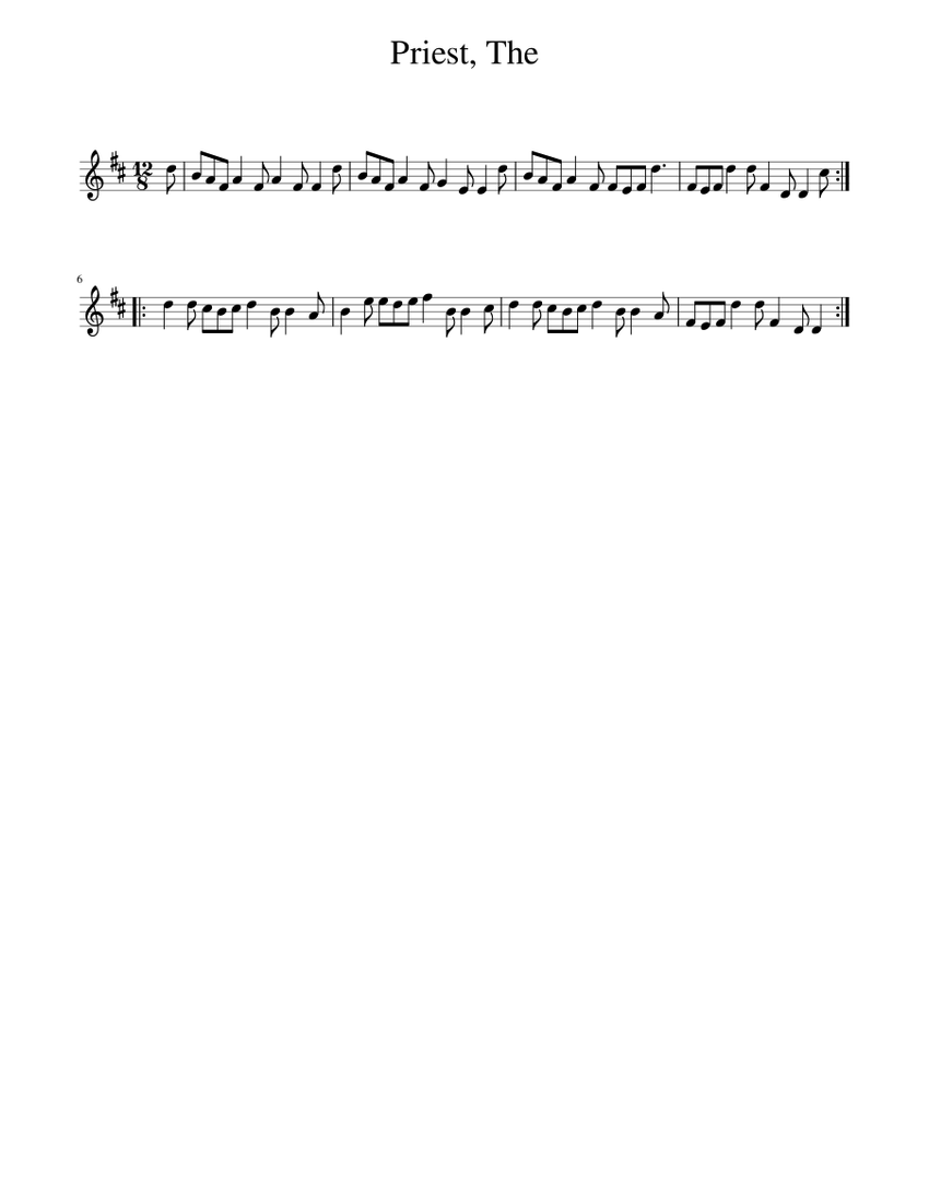 The Priest Sheet music for Piano (Solo) Easy