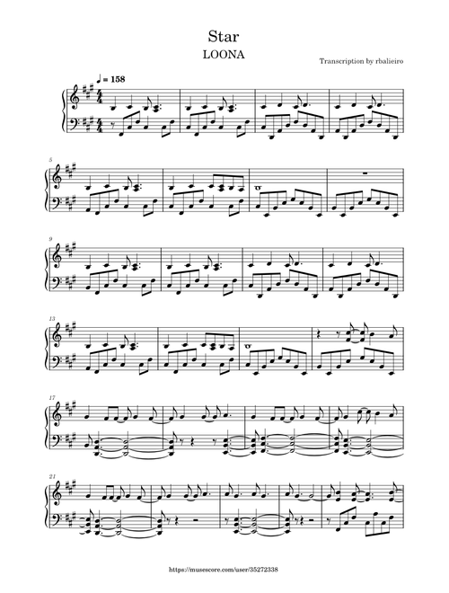 STAR — LOONA (이달의 소녀) [Piano Version]