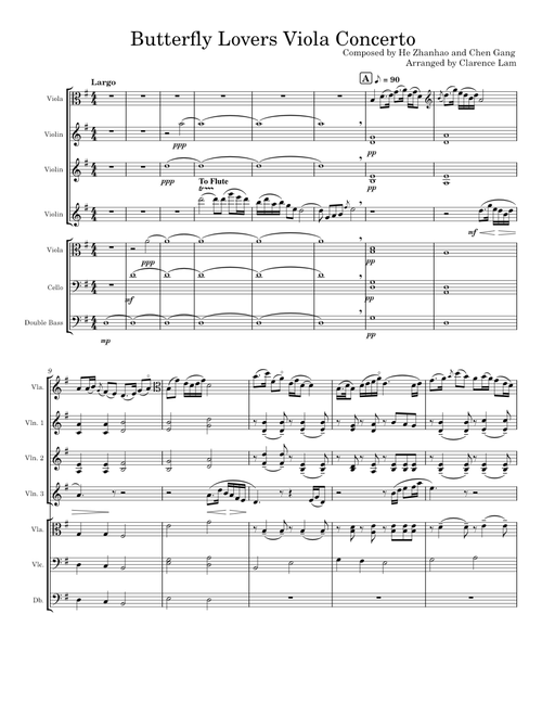 Butterfly Lovers Viola Concerto