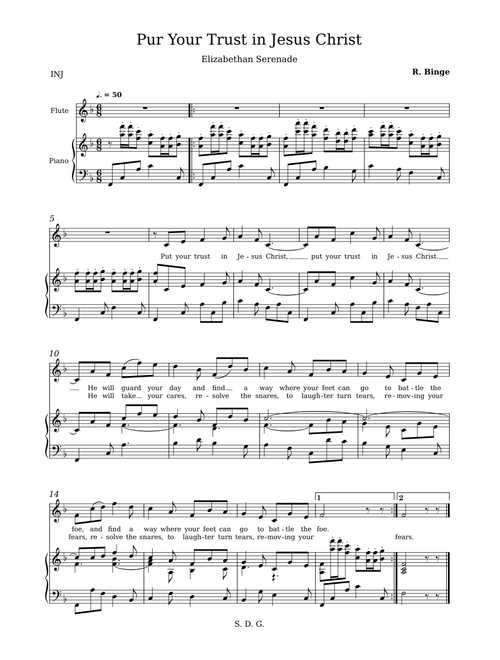 Put Your Trust in Jesus Christ - Elizabethan Serenade