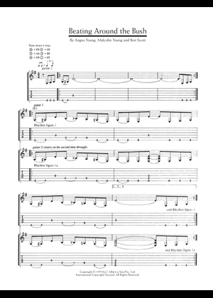 Play Official version of The razors edge Sheet Music by AC/DC for