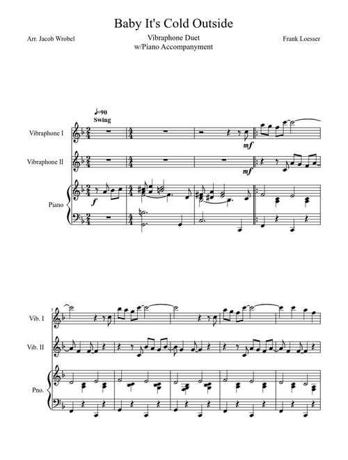 Baby It's Cold Outside - Vibraphone Duet