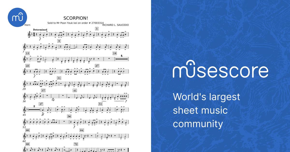 Scorpion! - Richard L. Saucedo Sheet Music for French horn (Solo Scorpion! - Richard L. Saucedo Sheet Music for French horn (Solo