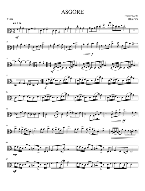 ASGORE (Viola Solo)