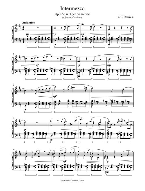 Intermezzo Op. 58 n.3 (a Ennio Morricone)