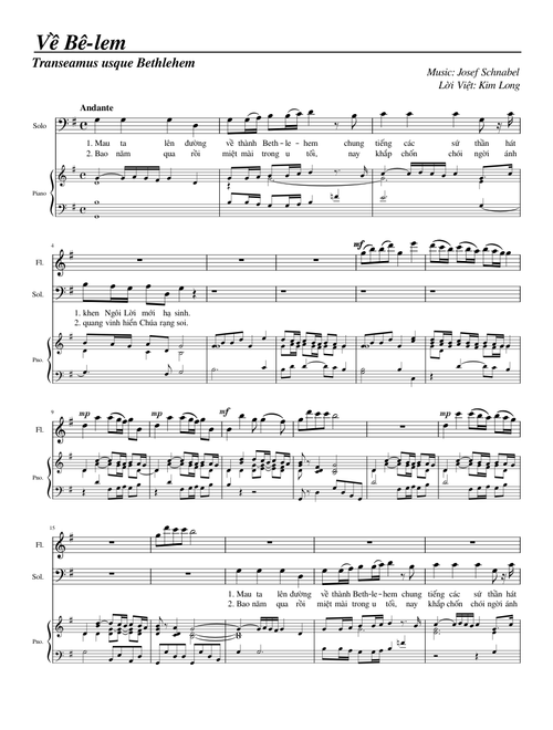 Về Bêlem-Transeamus