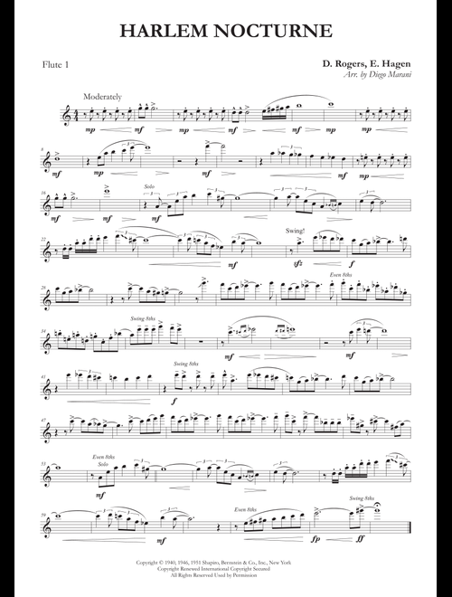 Harlem Nocturne (Arr. Diego Marani) - Earle Hagen (Woodwind Ensemble)