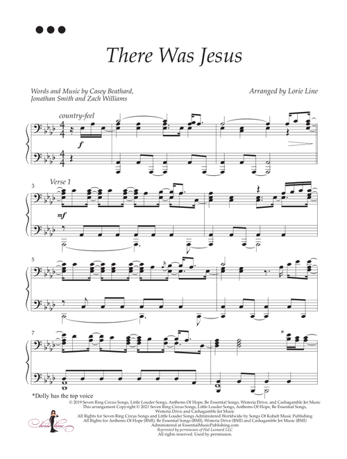 There Was Jesus (Arr. Lorie Line) - Zach Williams (Piano Solo)