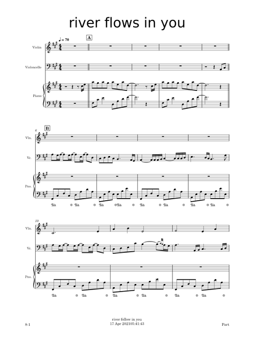 River Flows in You – Yiruma