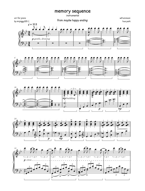 Memory Sequence - Piano | Maybe Happy Ending