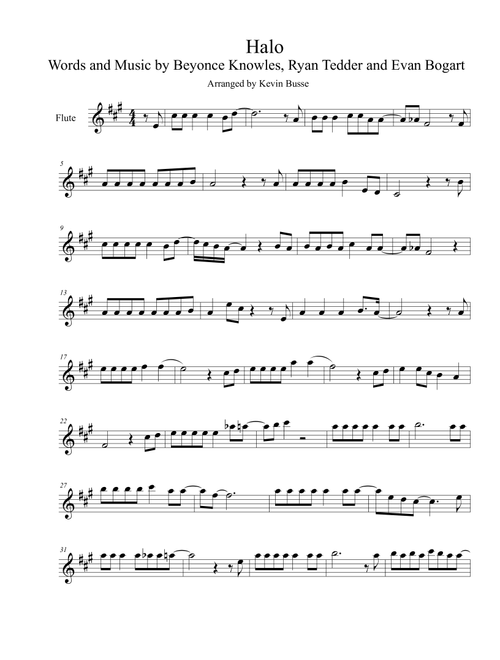 Halo (Arr. Kevin Busse) - Beyonce (Flute Solo)
