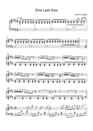 邦楽 One Last Kiss One Last Kiss | 宇多田ヒカル | オリコンニュース（ORICON NEWS）