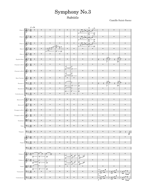 Symphony No.3 in C minor, Op 78 - Camille Saint-Saens